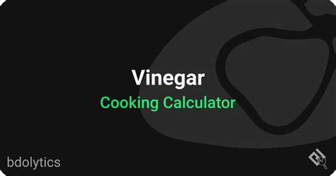 vinegar bdo|bdo cooking calculator.